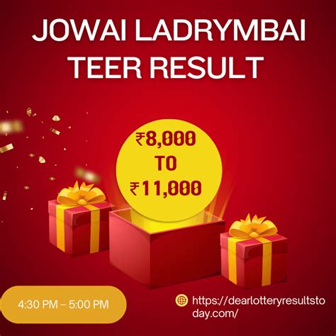 jowai and ladrymbai teer result|Jowai Ladrymbai Teer Result [11 Apr 2024] LIVE Update.